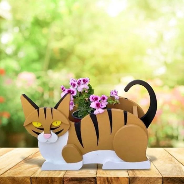 Purrfect maceteros – macetas para plantas en forma de gato DIY