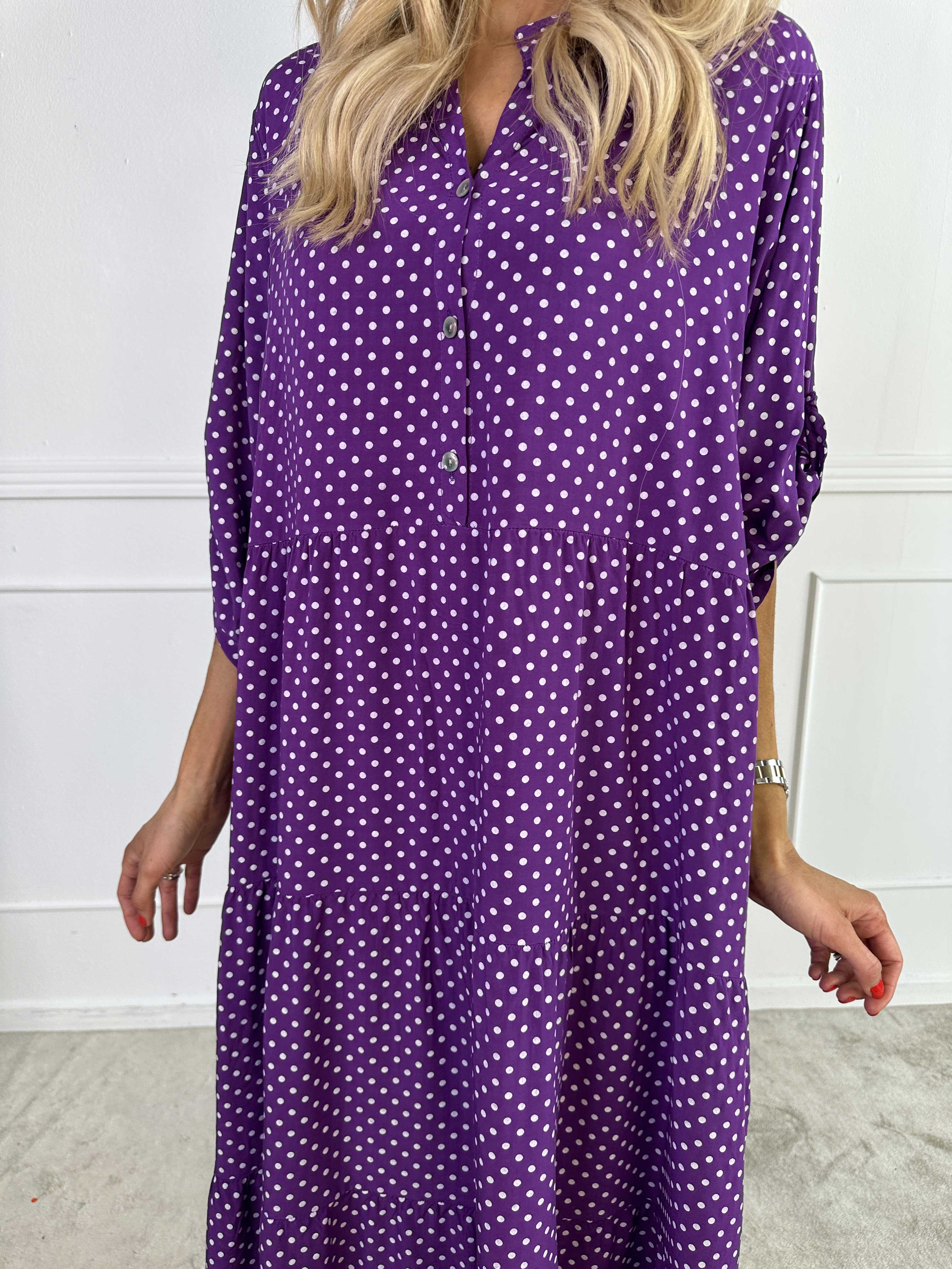 Margareth - Elegantes Punktemidikleid