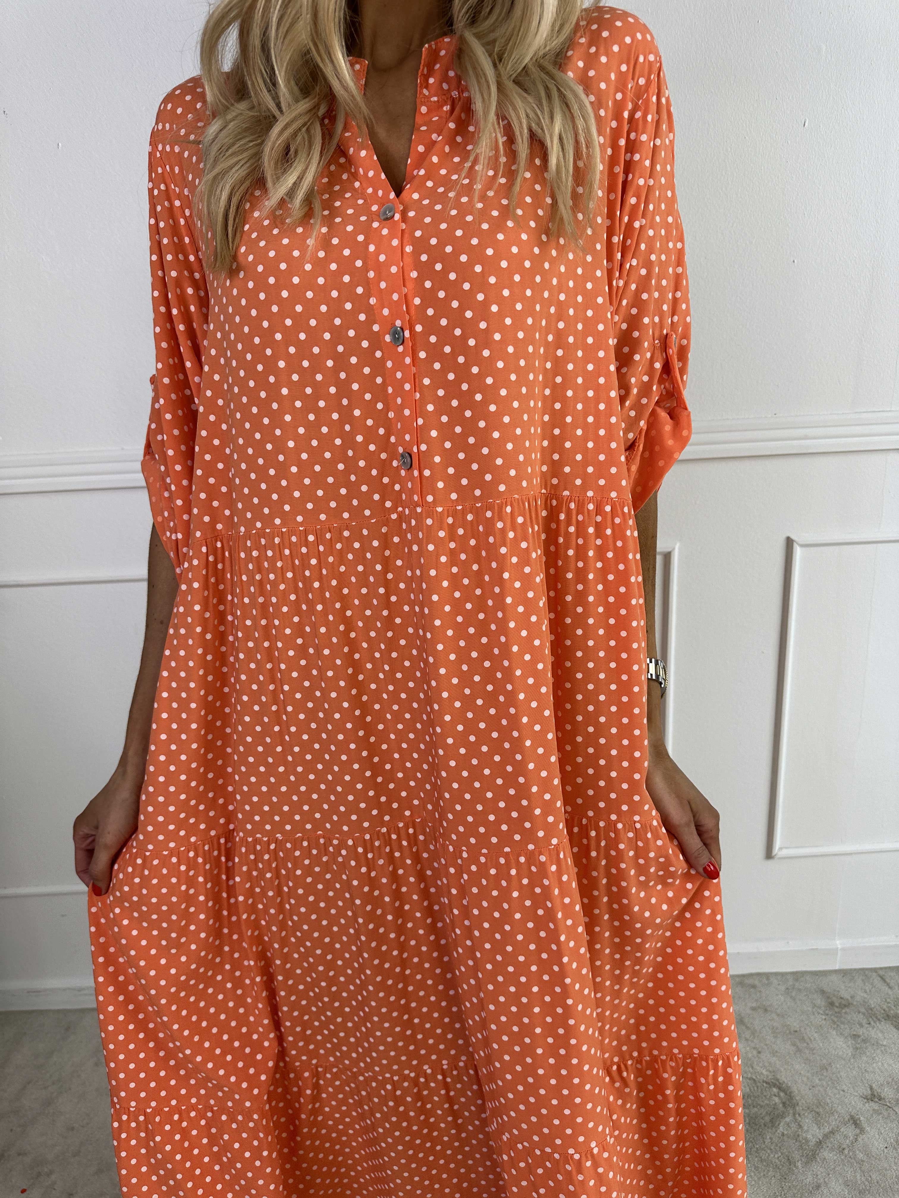 Margareth - Elegantes Punktemidikleid