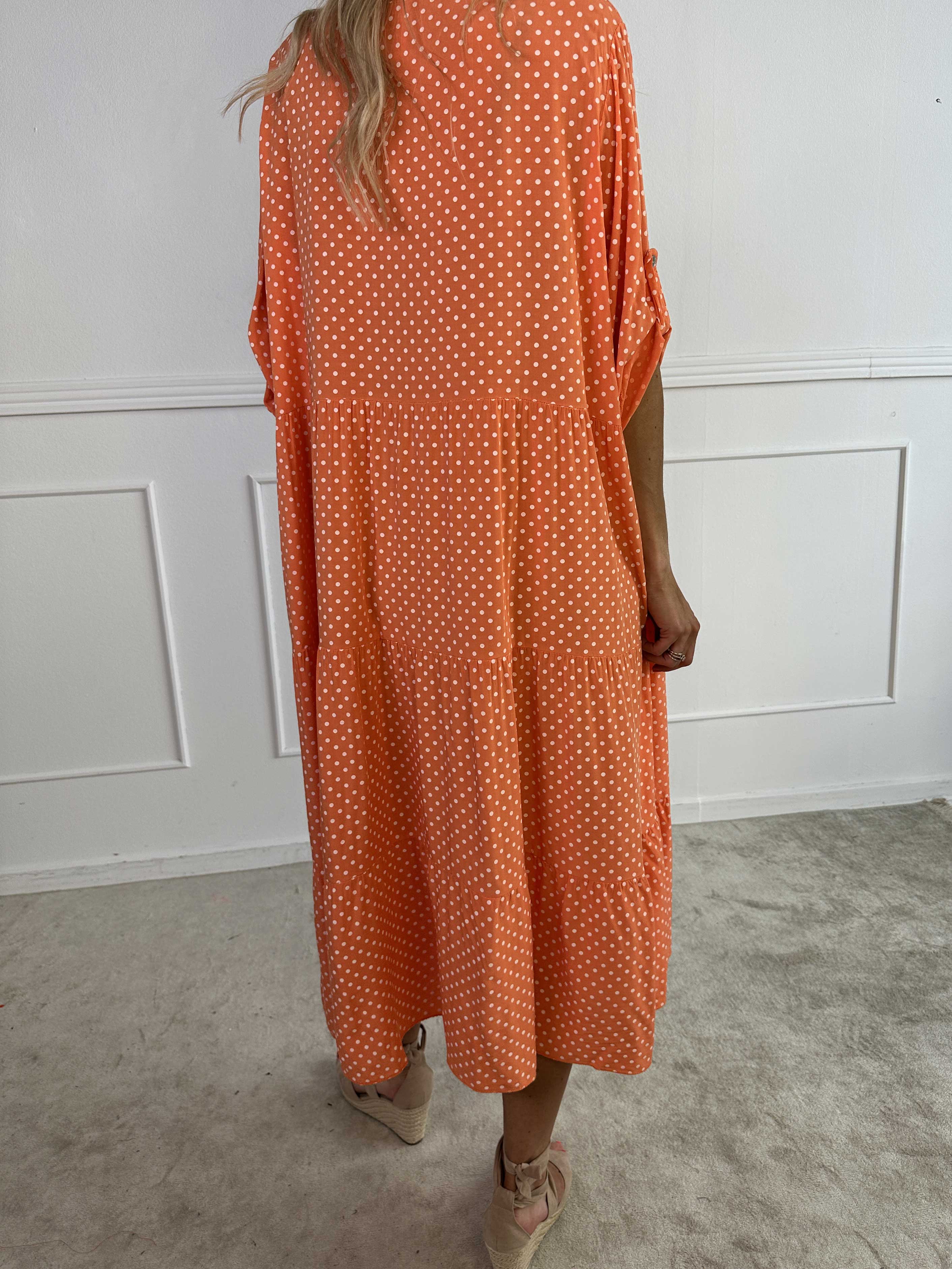 Margareth - Elegantes Punktemidikleid