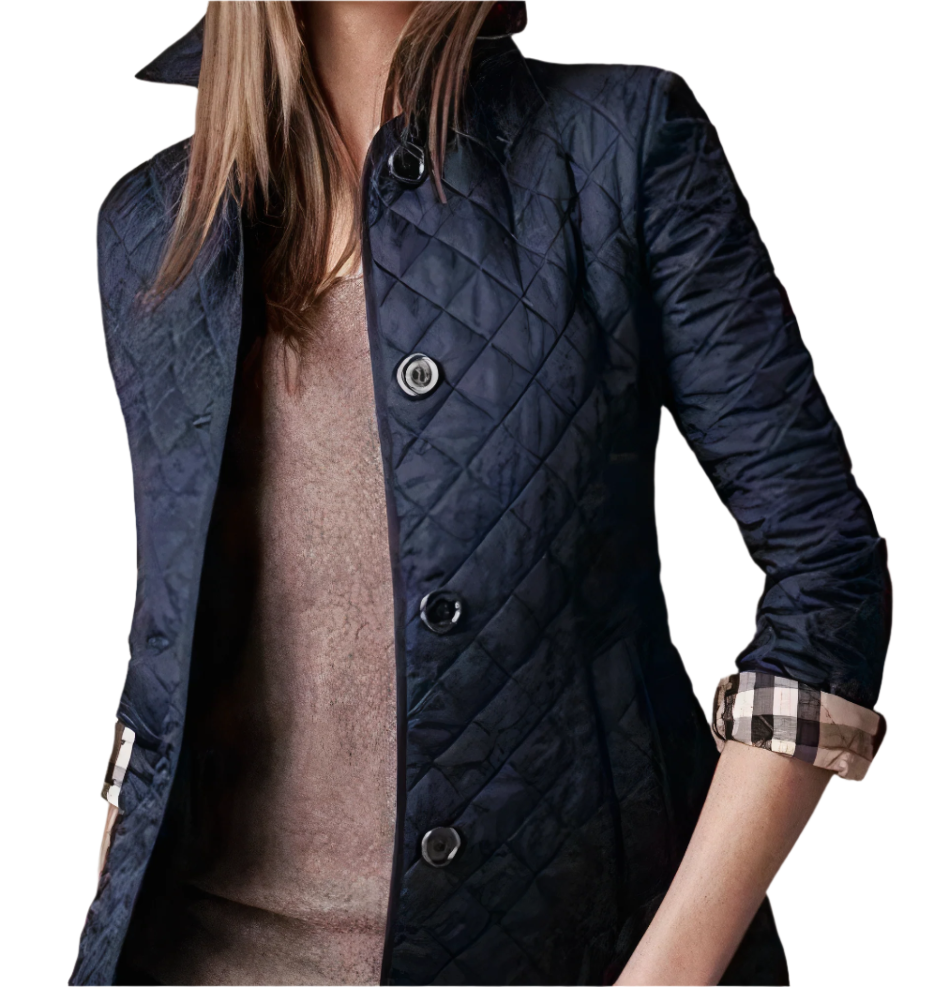 Sanna – Leichte Jacke aus Seide-Bomuldmischung