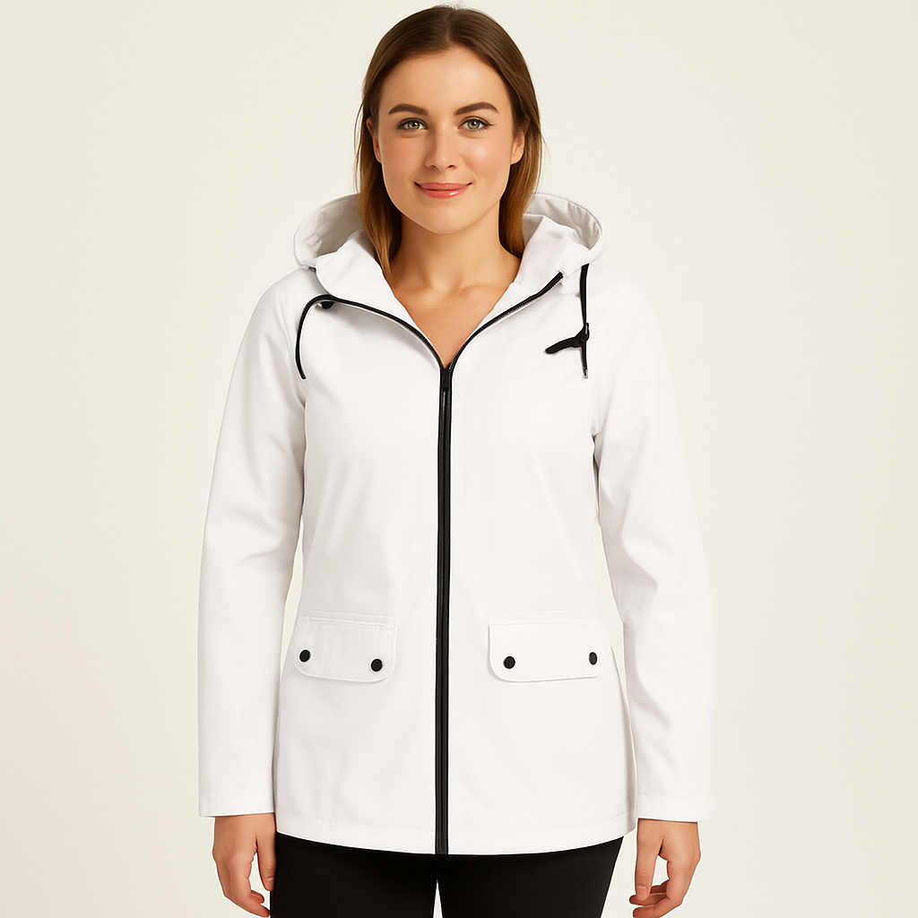 Elisabeth | Elegante wasserdichte Kapuzenjacke