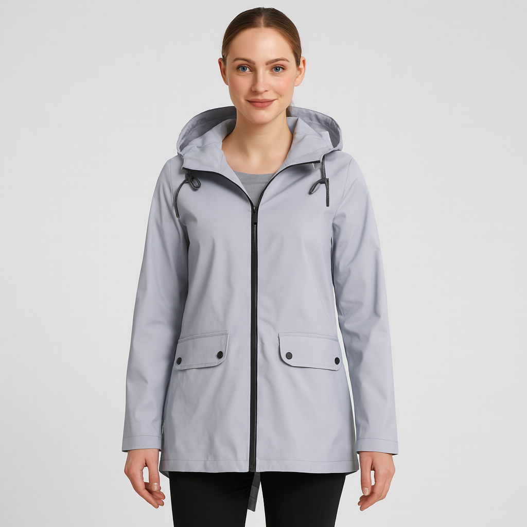 Elisabeth | Elegante chaqueta con capucha impermeable