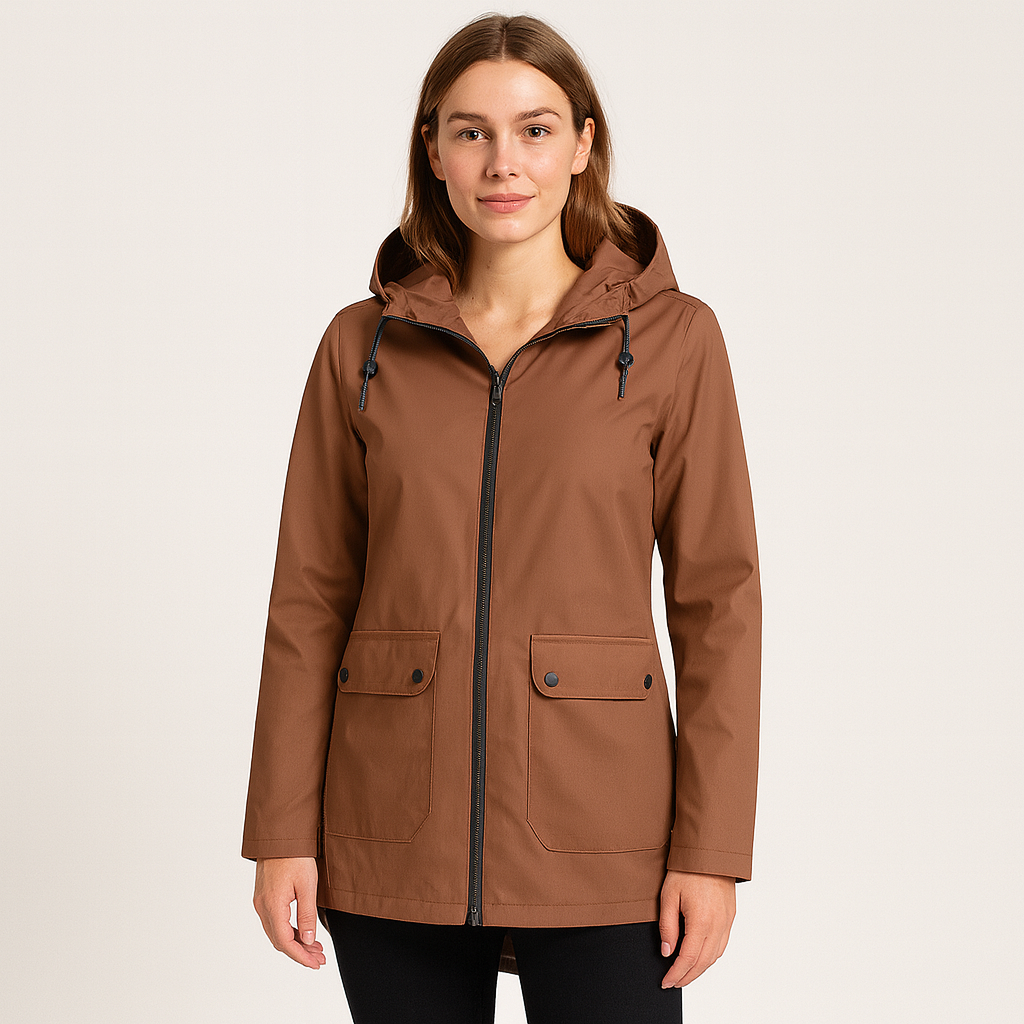 Elisabeth | Elegante chaqueta con capucha impermeable