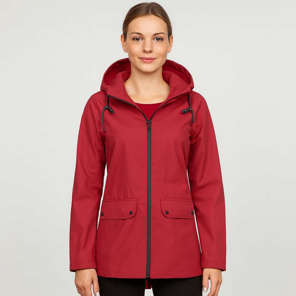 Elisabeth | Elegante chaqueta con capucha impermeable