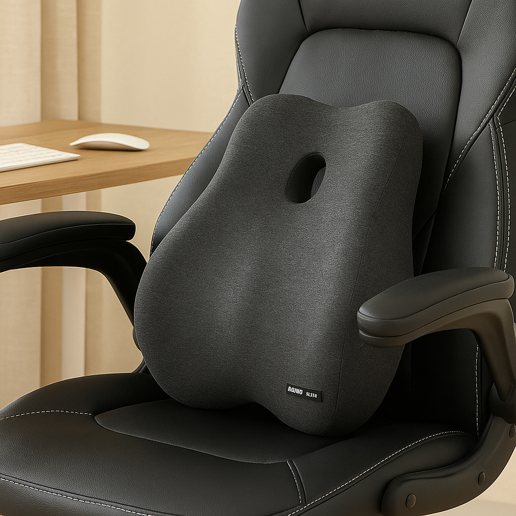 ErgoSit | Orthopädisches Memory Foam-Sitzkissen für Büro & Zuhause