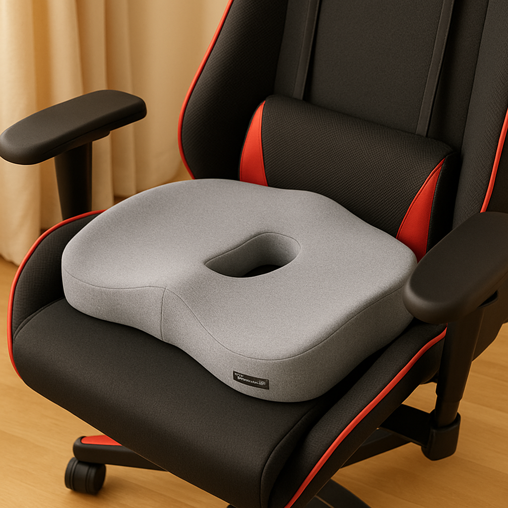 ErgoSit | Orthopädisches Memory Foam-Sitzkissen für Büro & Zuhause