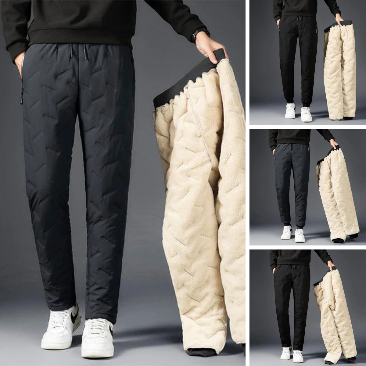 Esben - Pantalon de jogging de loisirs en laine d'agneau