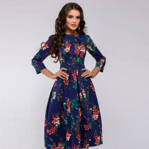 Esmaralda - Vestido clásico de longitud media