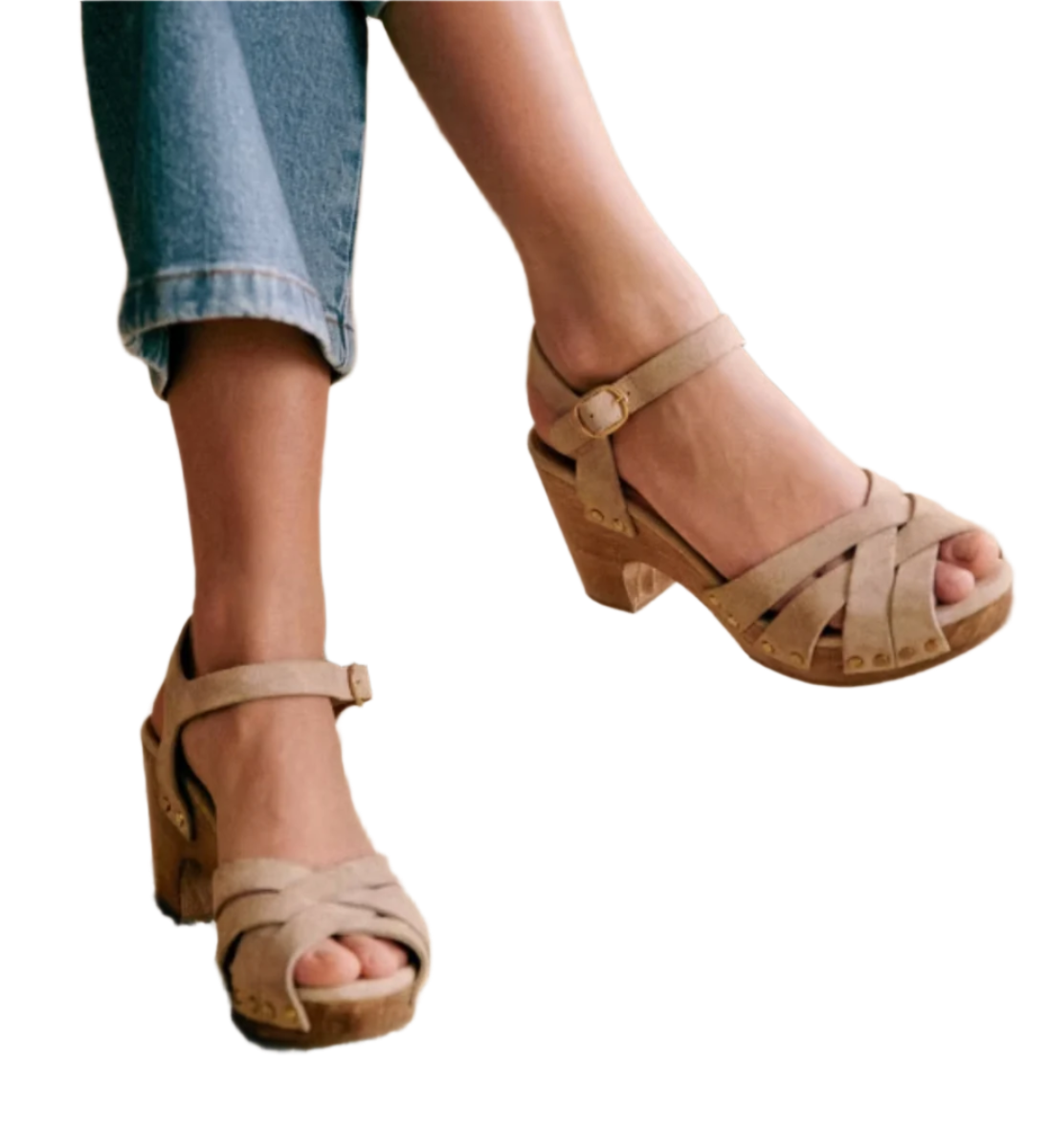 Mathilde - Elegante Sandalen mit Hohem Absatz und Kreuzriemen