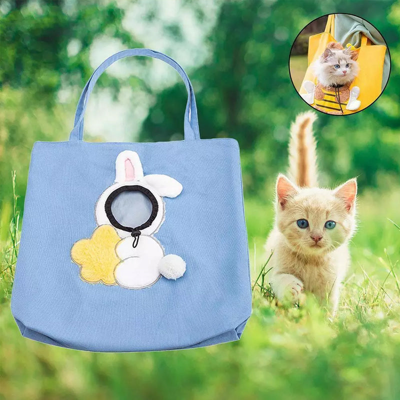 PetPouch - Süße Haustiertasche aus Leinen