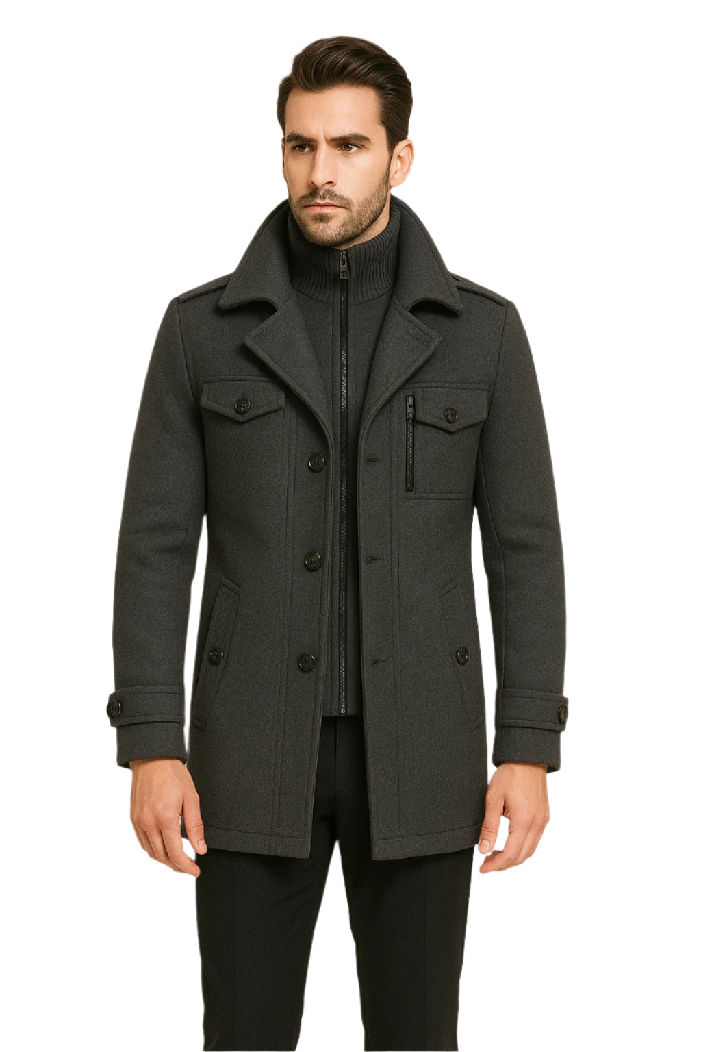 Austin - Doppellagiger Mantel