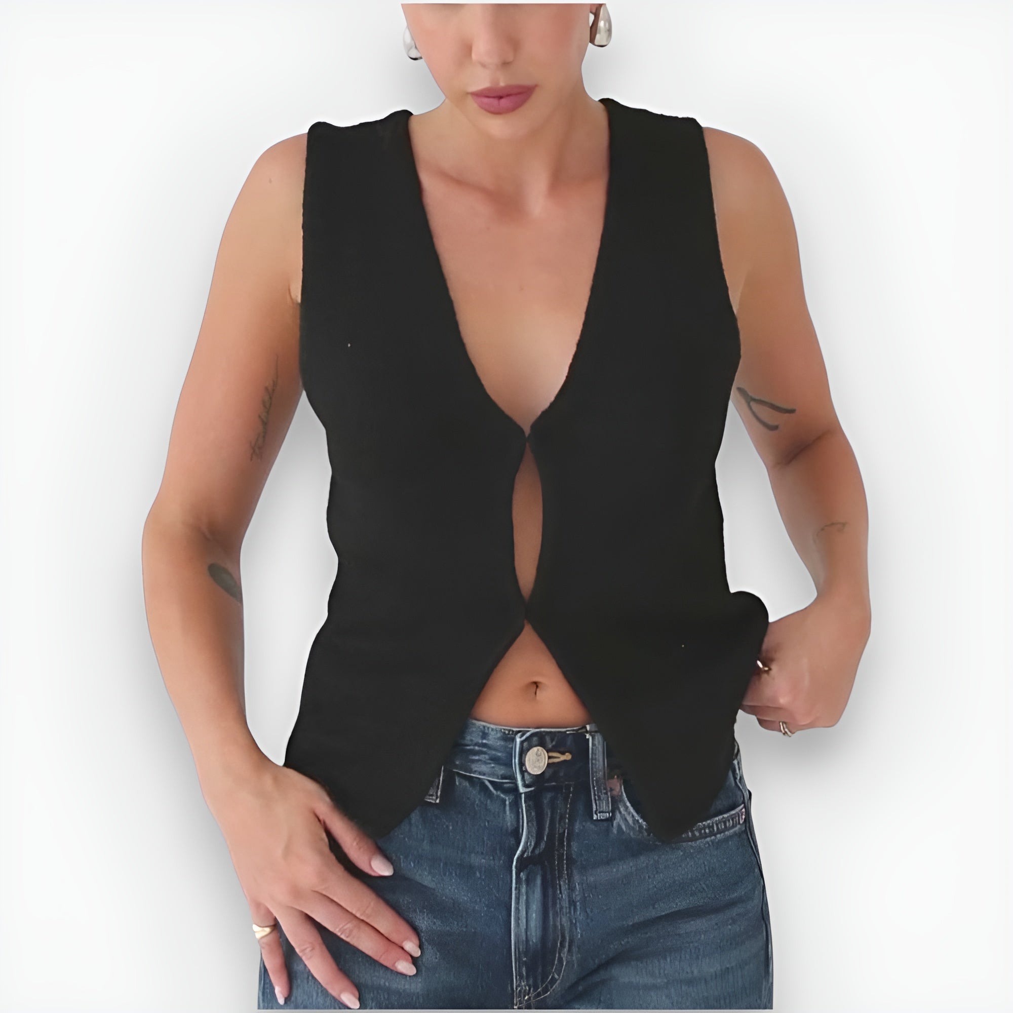 Cecily - Chaleco de punto elegante