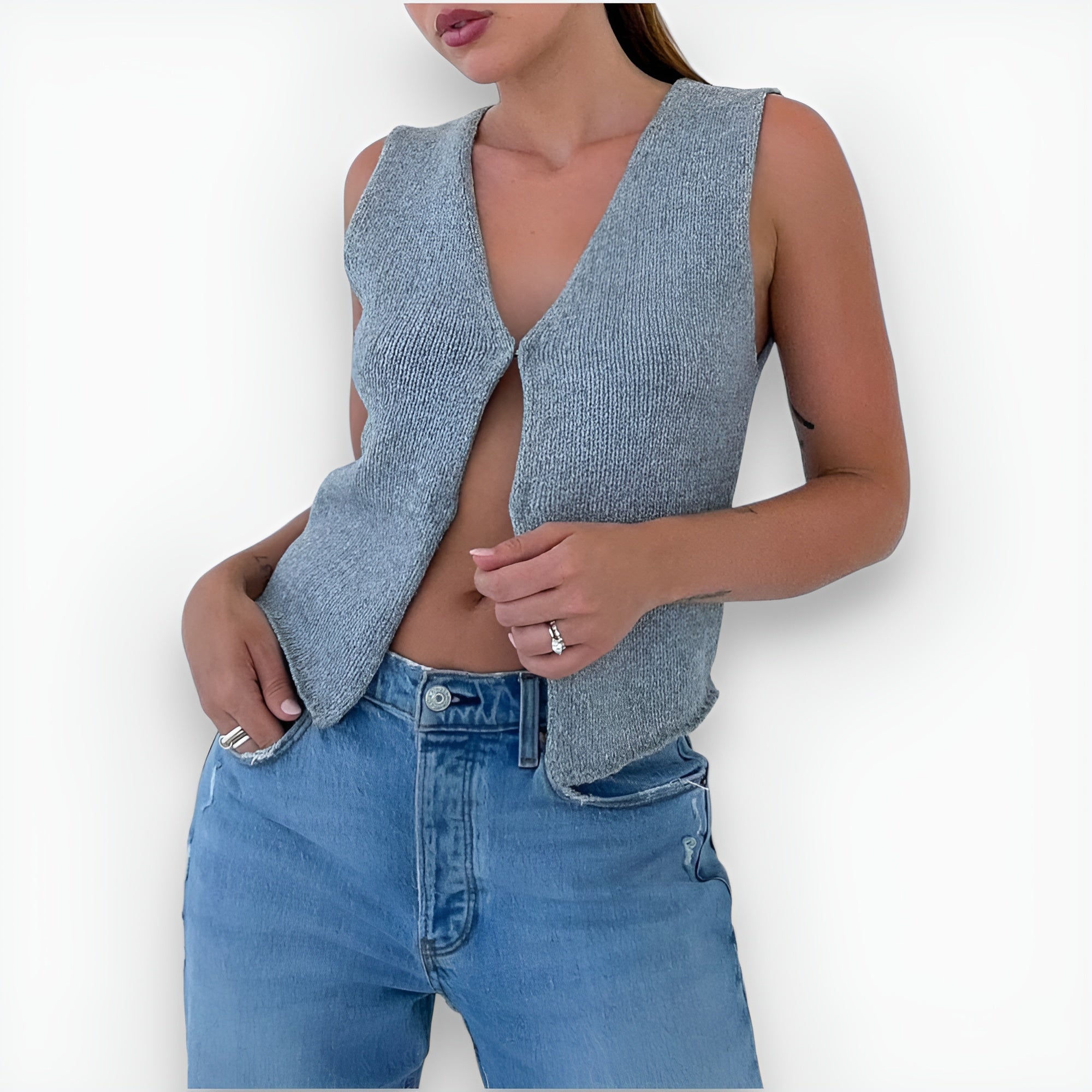 Cecily - Chaleco de punto elegante