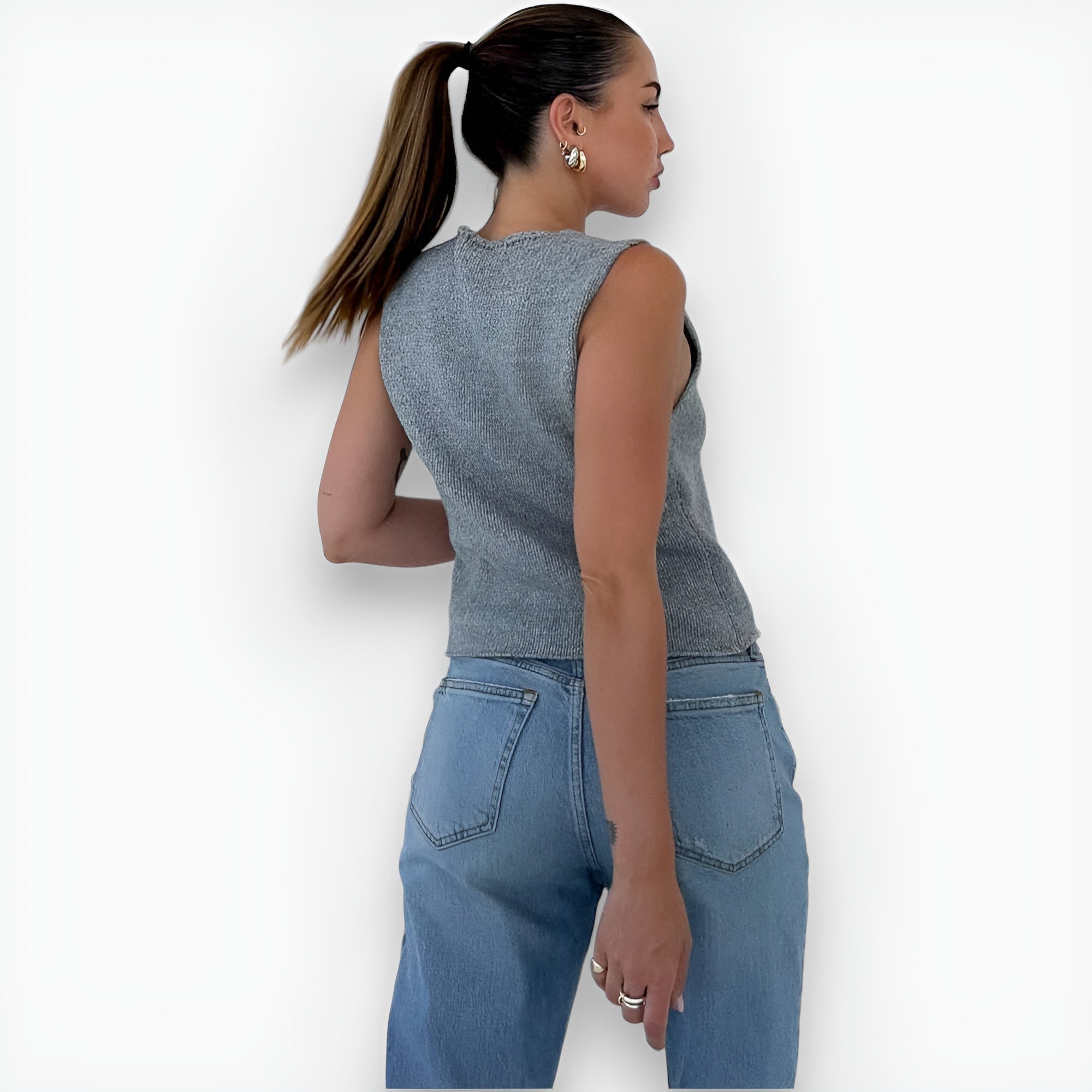 Cecily - Chaleco de punto elegante