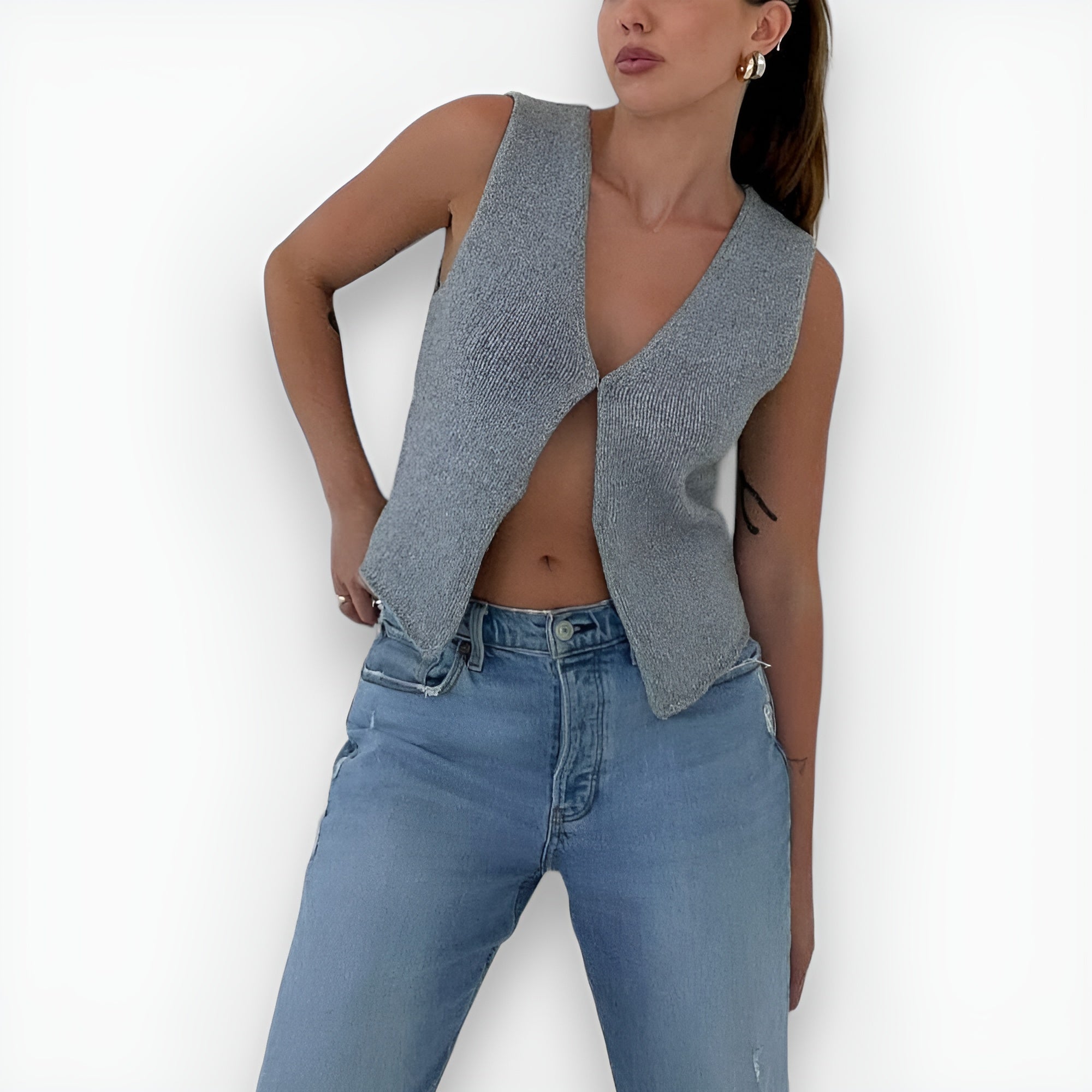 Cecily - Chaleco de punto elegante