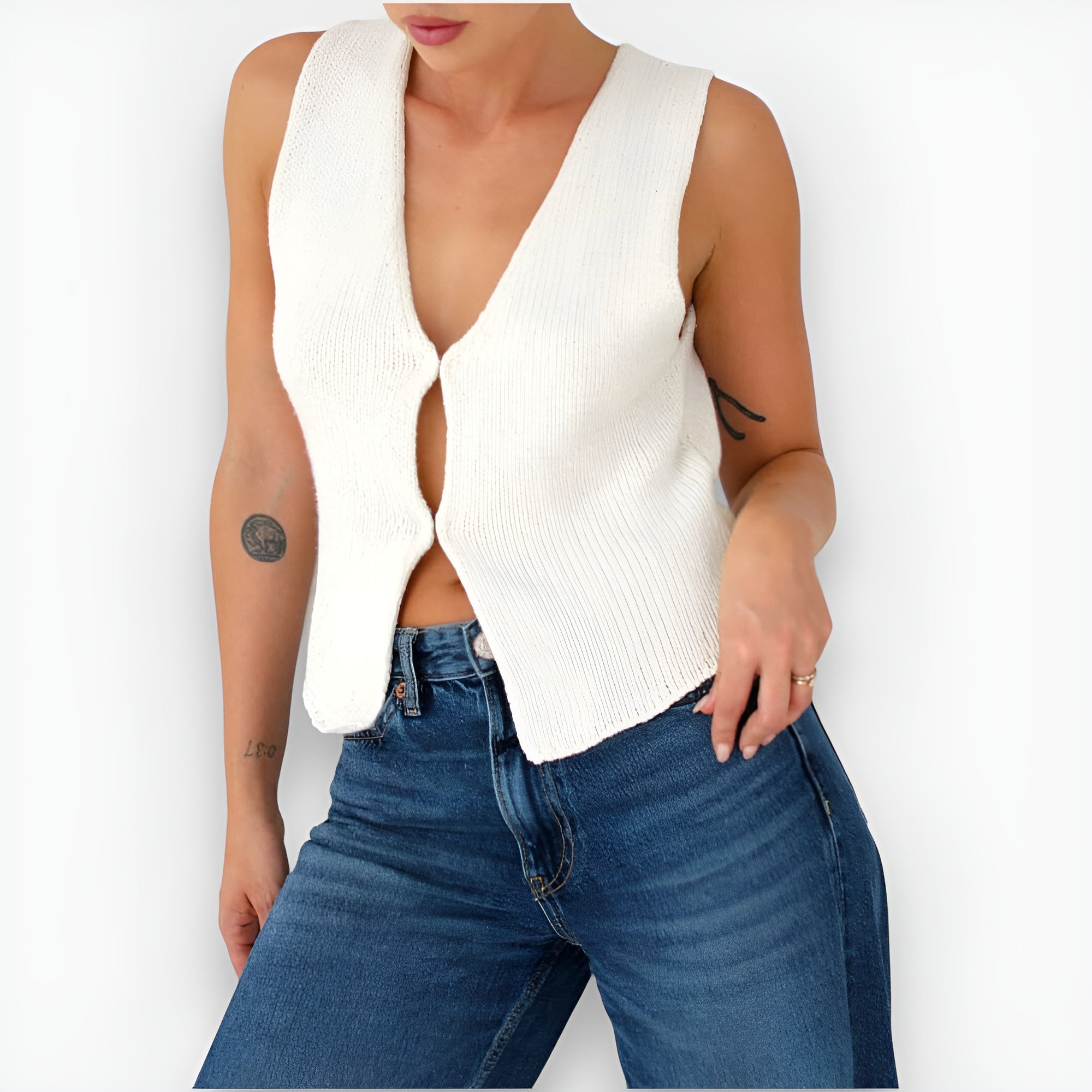 Cecily - Chaleco de punto elegante