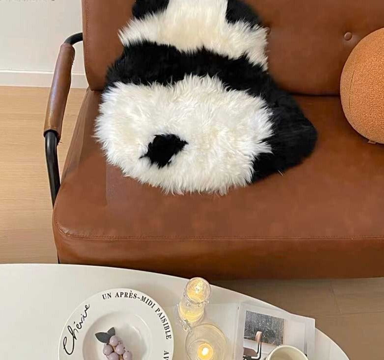 PandaFluff - Alfombrilla de peluche Yndig para un toque acogedor y juguetón