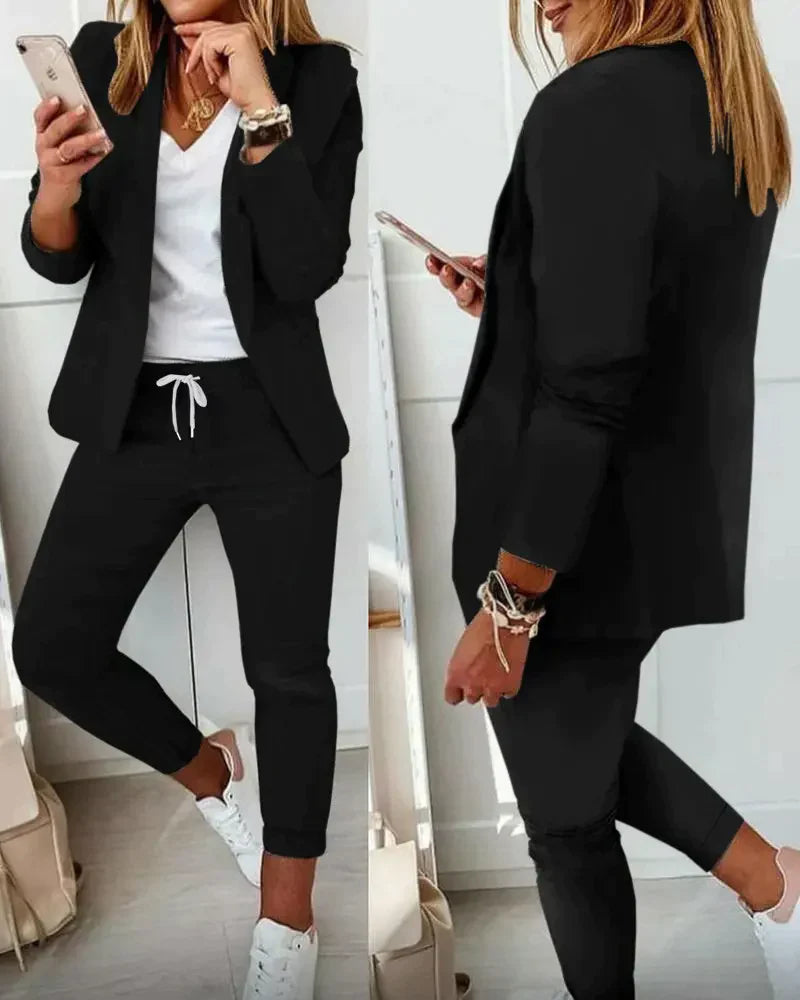 Frederikke - Pantalones con top a juego y conjunto de blazer