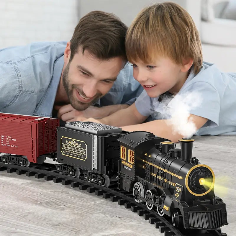 TrackMaster Pro - Batteriebetriebenes elektrisches Zugset mit realistischen Geräuschen