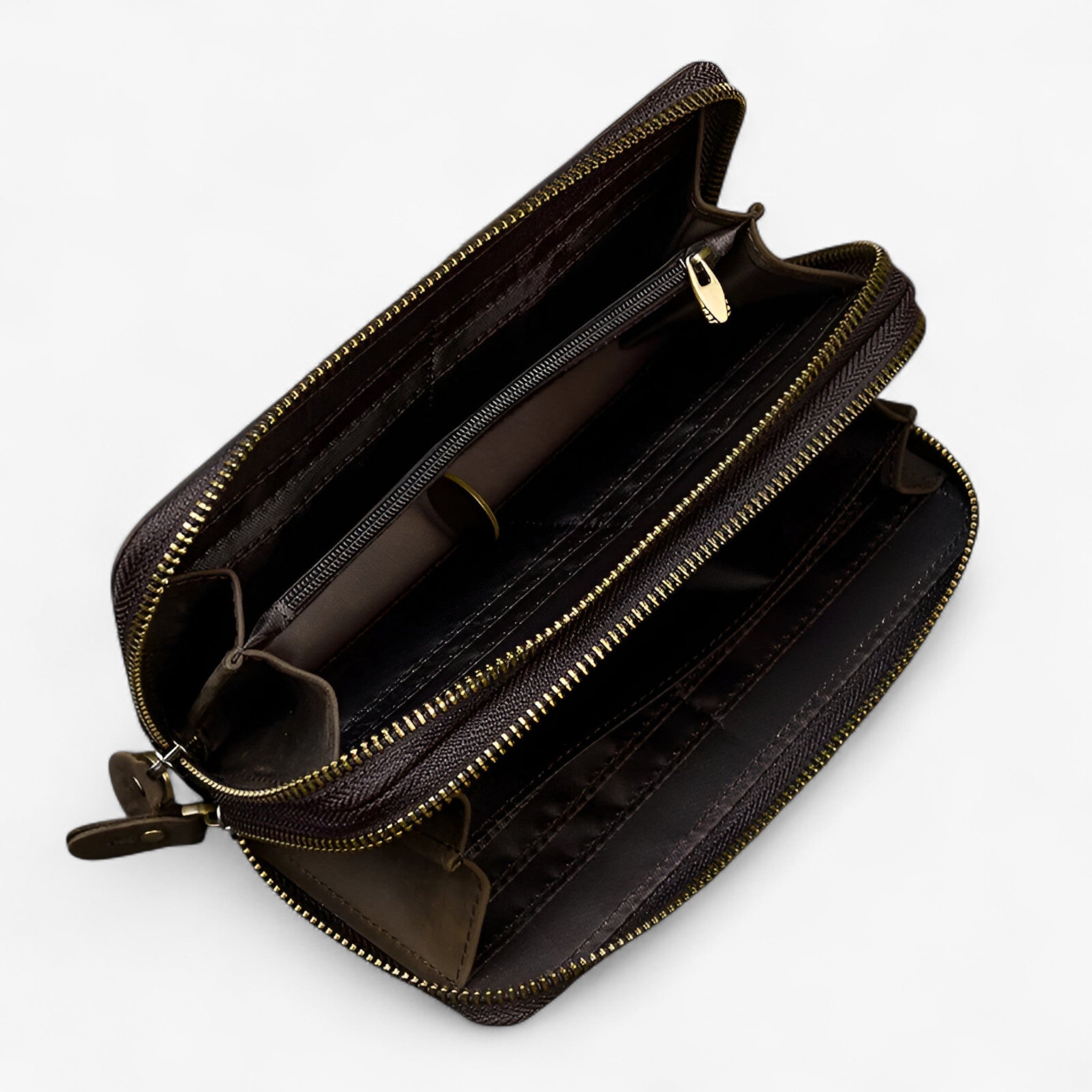 Lange Lederbrieftasche für Männer