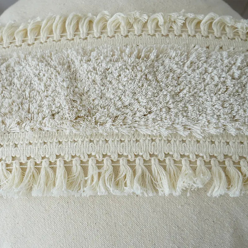 TexturaFringe – Stilfulde dekorative puder med teksturerede mønstre og frynsede kanter