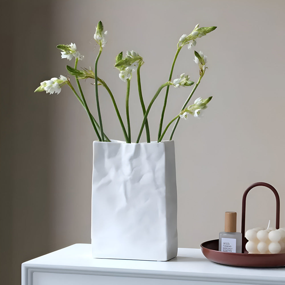 PaperBag - Schicke keramische Vase