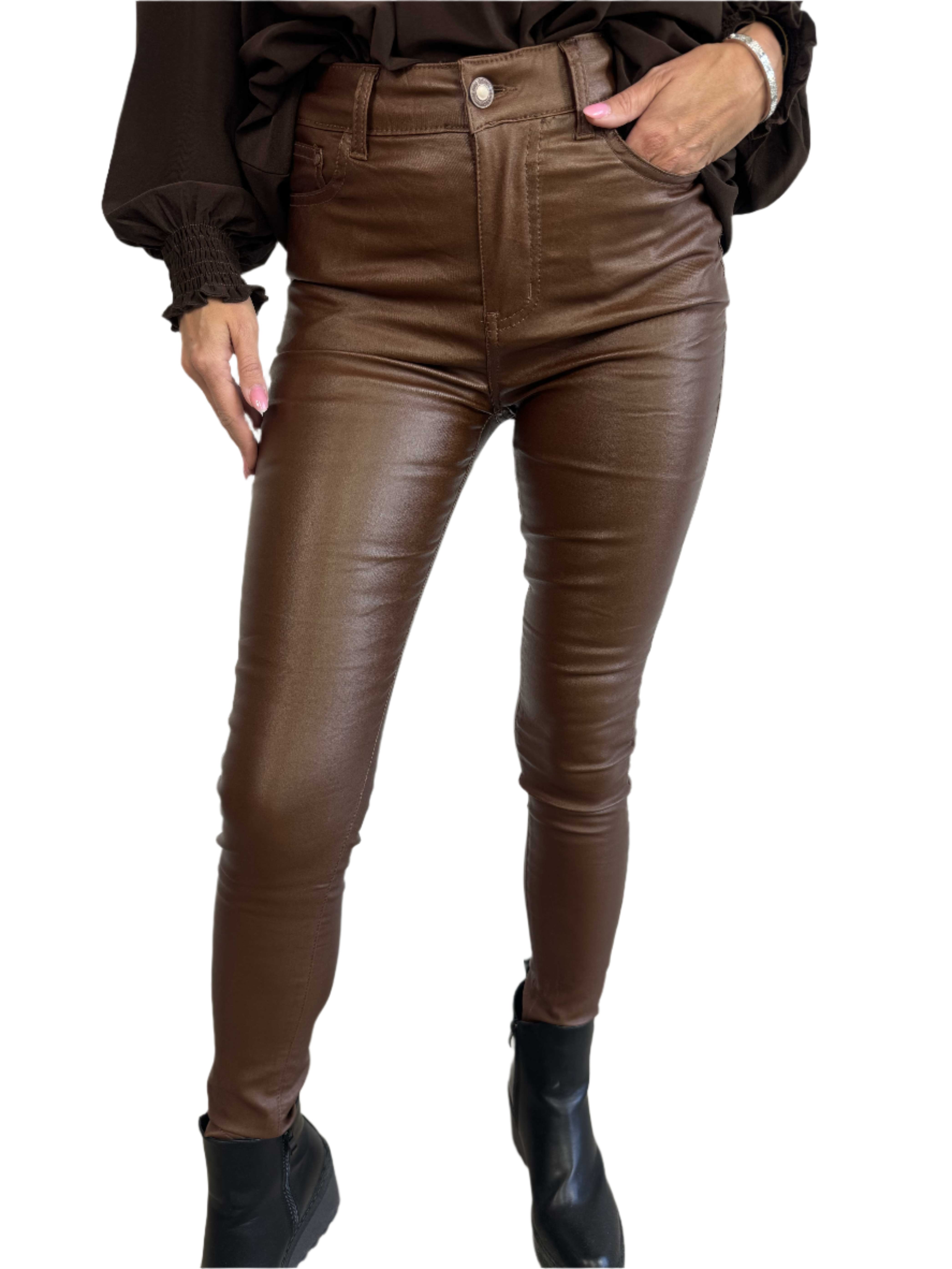 Johanne - Veganske læderbukser