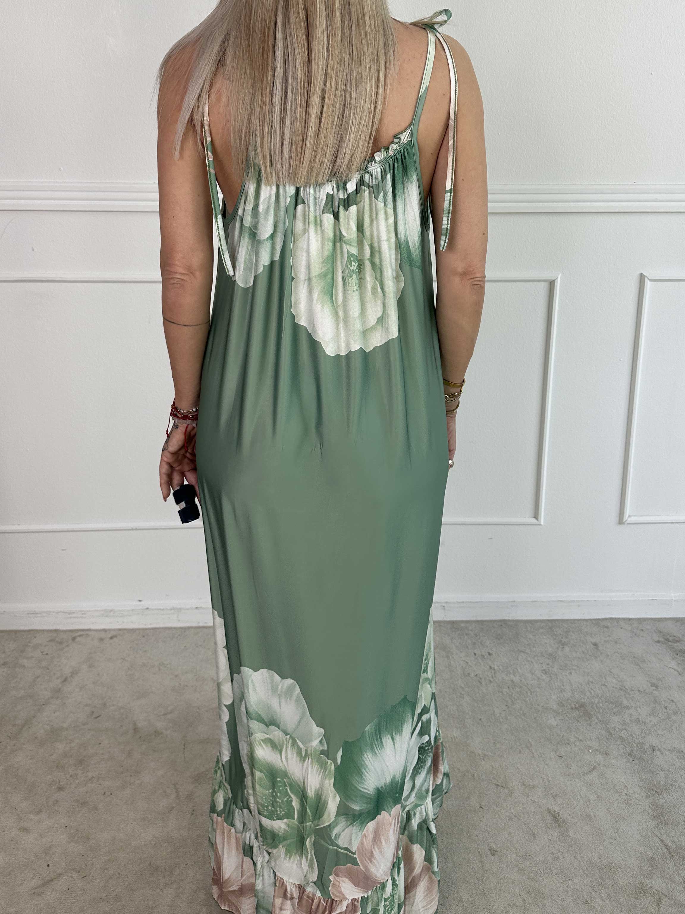 Alba – Sommerkleid mit elastischen Trägern und Blumenmuster