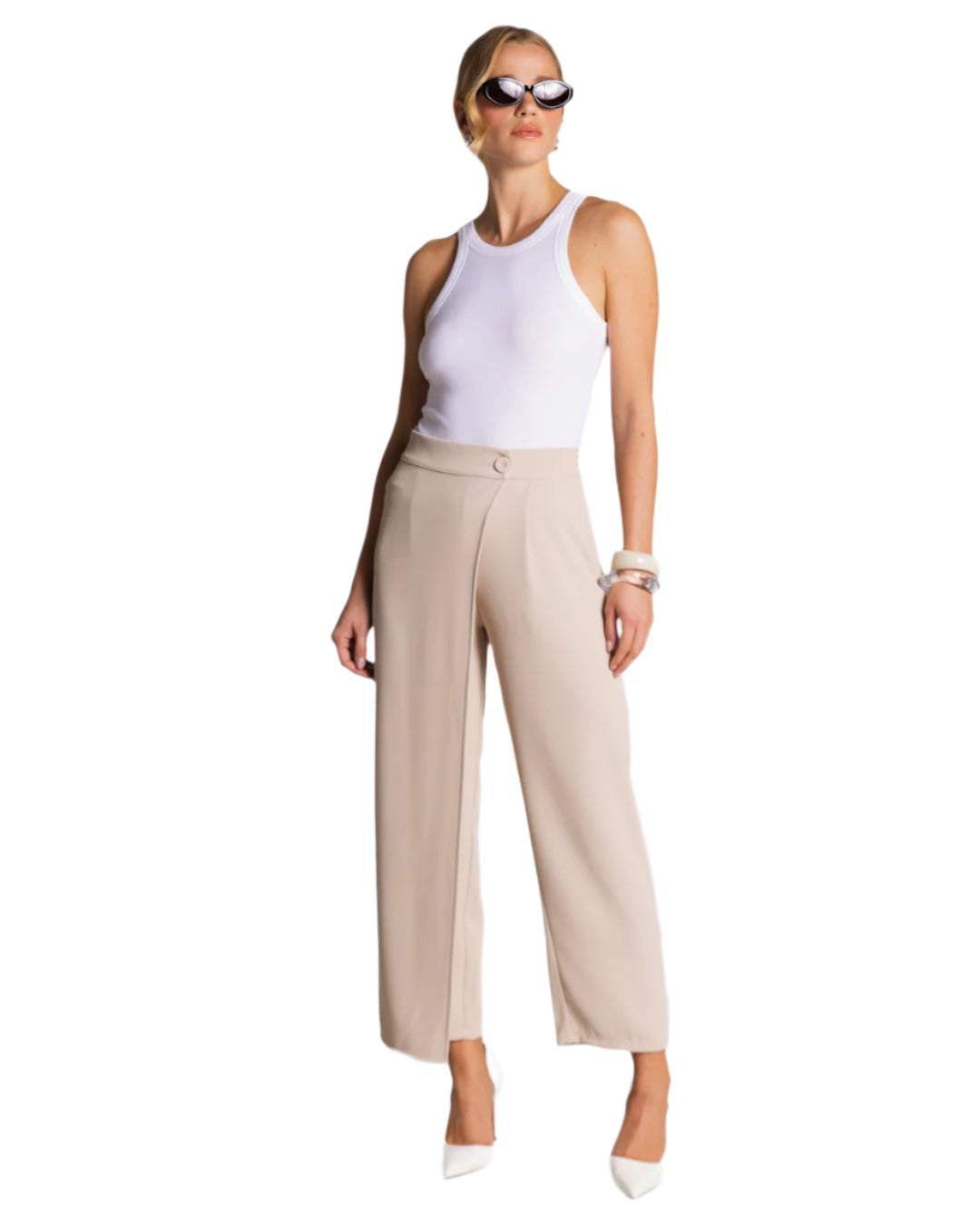 Matina - Elegante bukser med vide ben
