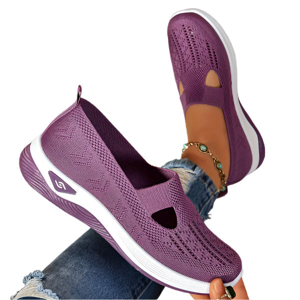 Liva - Zapatos slip-on transpirables con detalles recortados