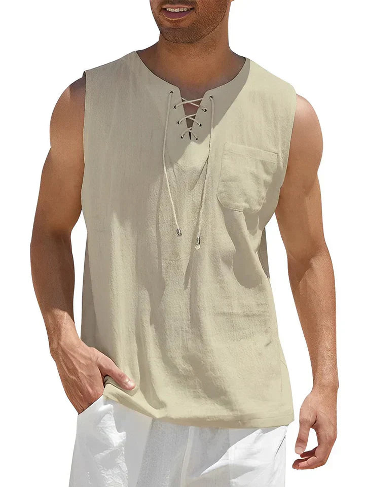 Geo - Camiseta sin mangas de verano cómoda para hombres