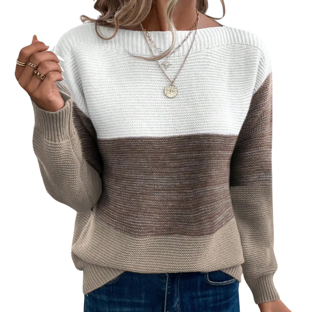 Isabel – Suéter relajado con cuello redondo para máxima comodidad