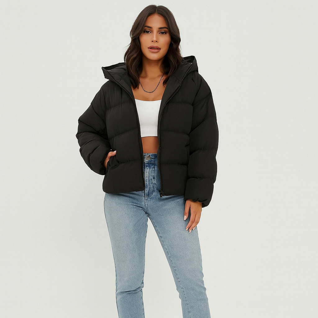 Leila | Winter-Pufferjacke mit Kapuze