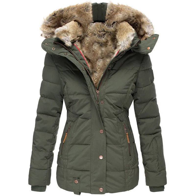Lara - Chaqueta de invierno cómoda con forro de piel
