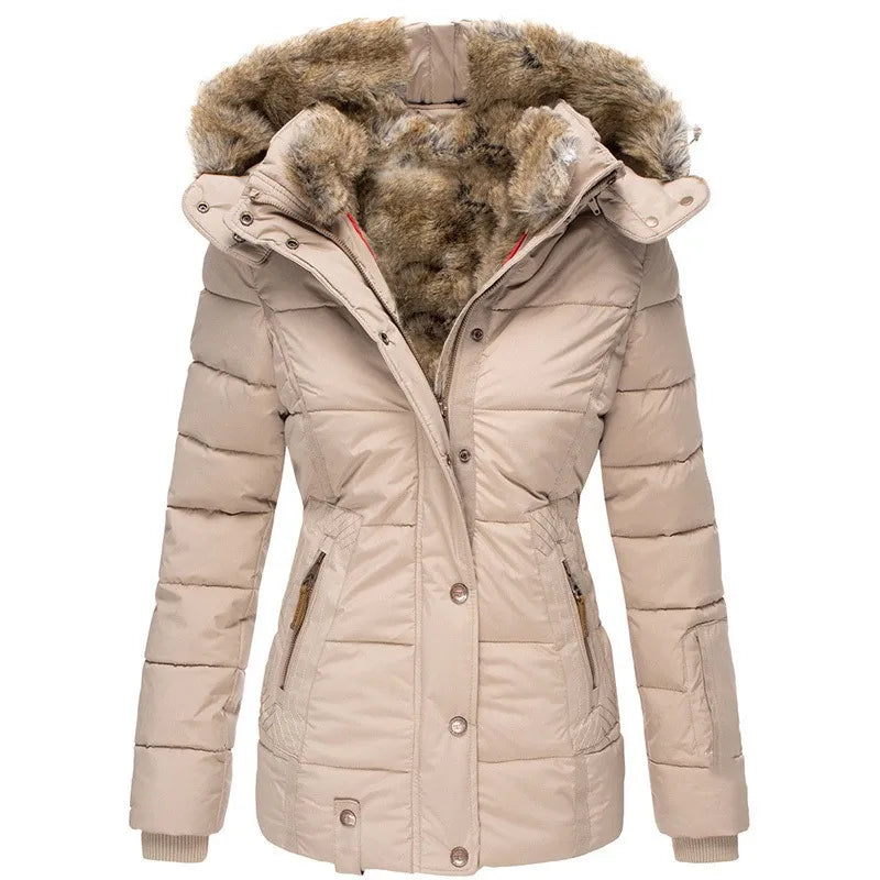 Lara - Chaqueta de invierno cómoda con forro de piel