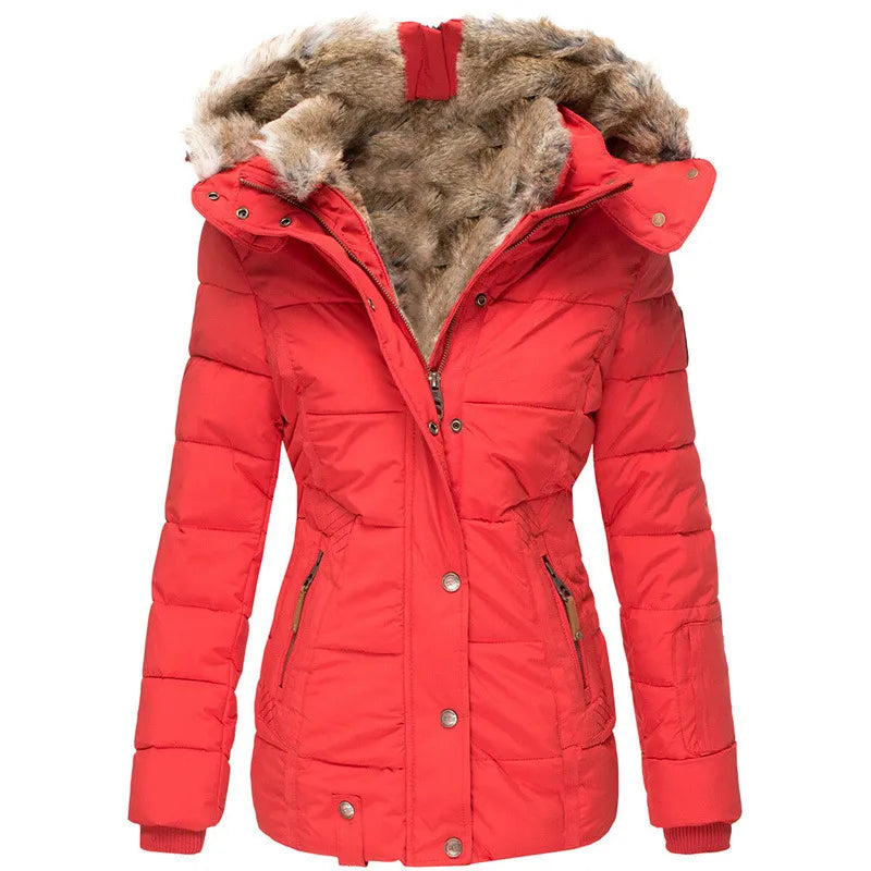 Lara - Chaqueta de invierno cómoda con forro de piel