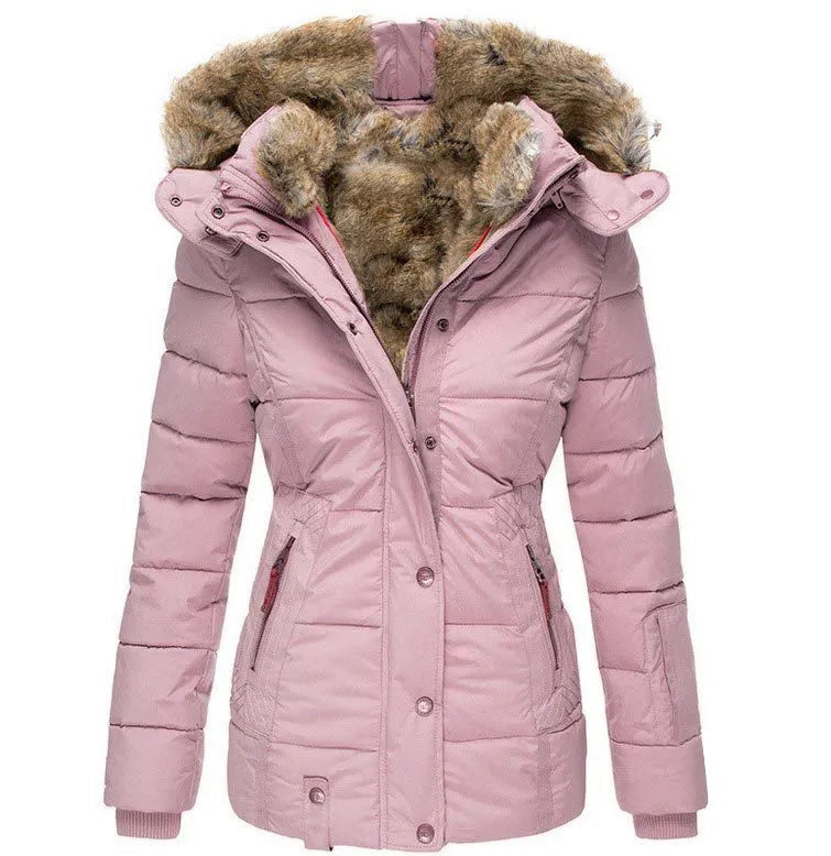 Lara - Chaqueta de invierno cómoda con forro de piel