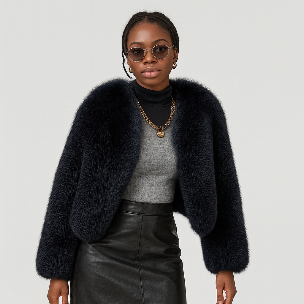 Lydia | Manteau d'hiver Teddy à ouverture frontale