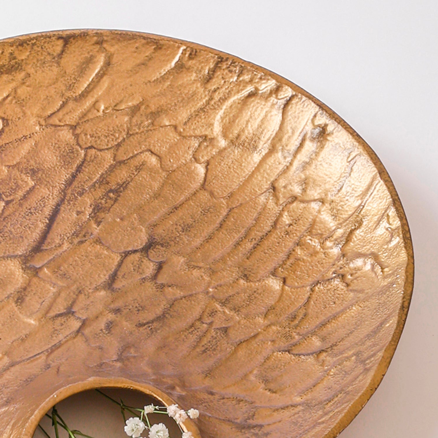 Caelora – Luxusdécorative Ablage mit Goldtextur