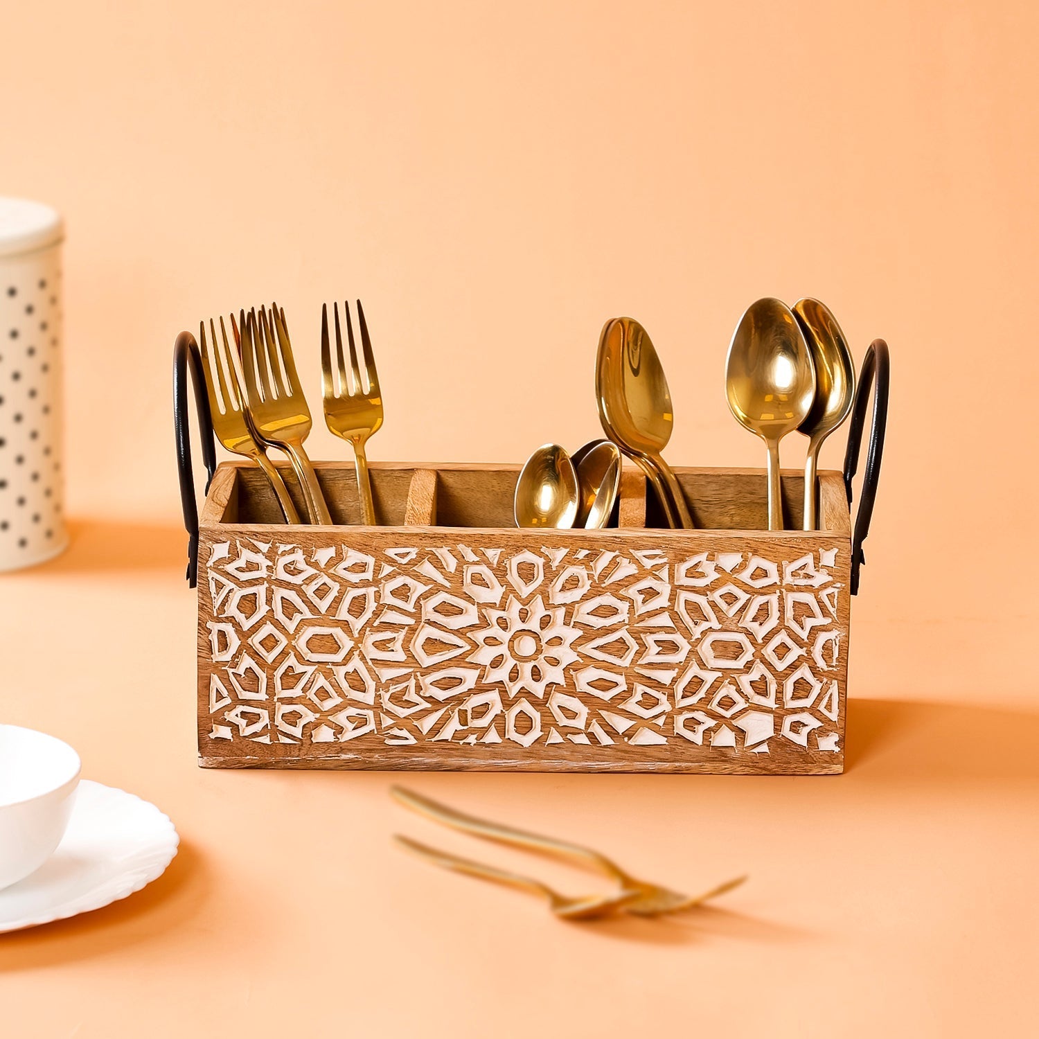 Celari - Soporte para cubiertos caleidoscópico