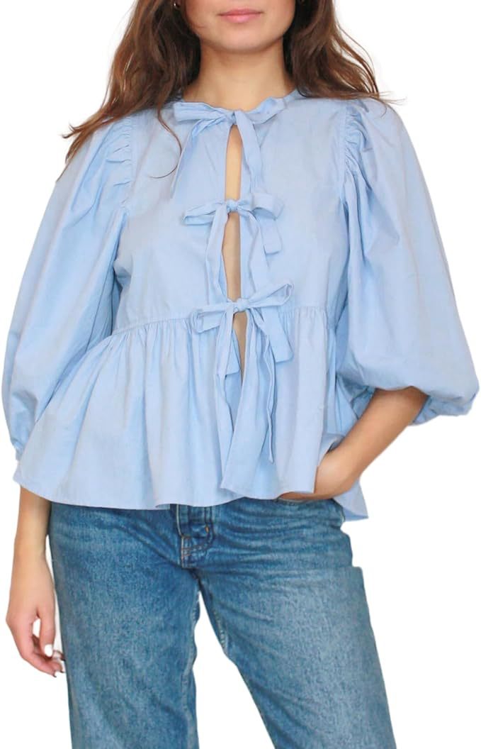 Blusa Cora con detalle de lazo