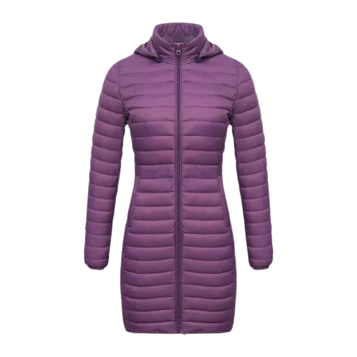 Maja - Ultralet, lang og varm parkajakke med hætte