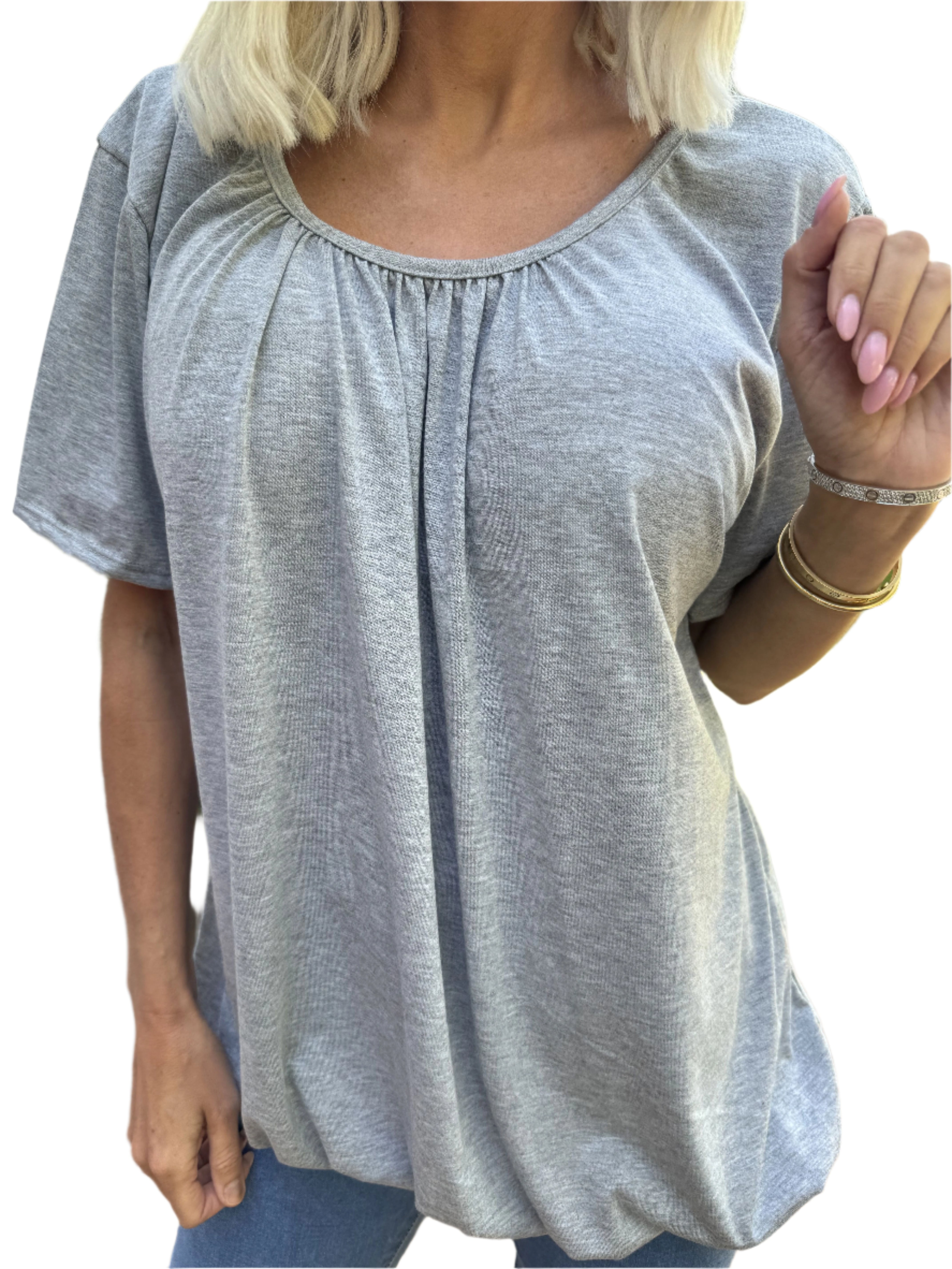 Amalie - Elegante Bluse mit elastischem Bund
