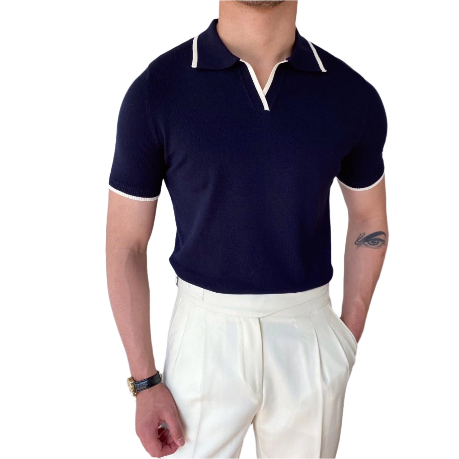 Jackson - Polo mit Kontrastkragen