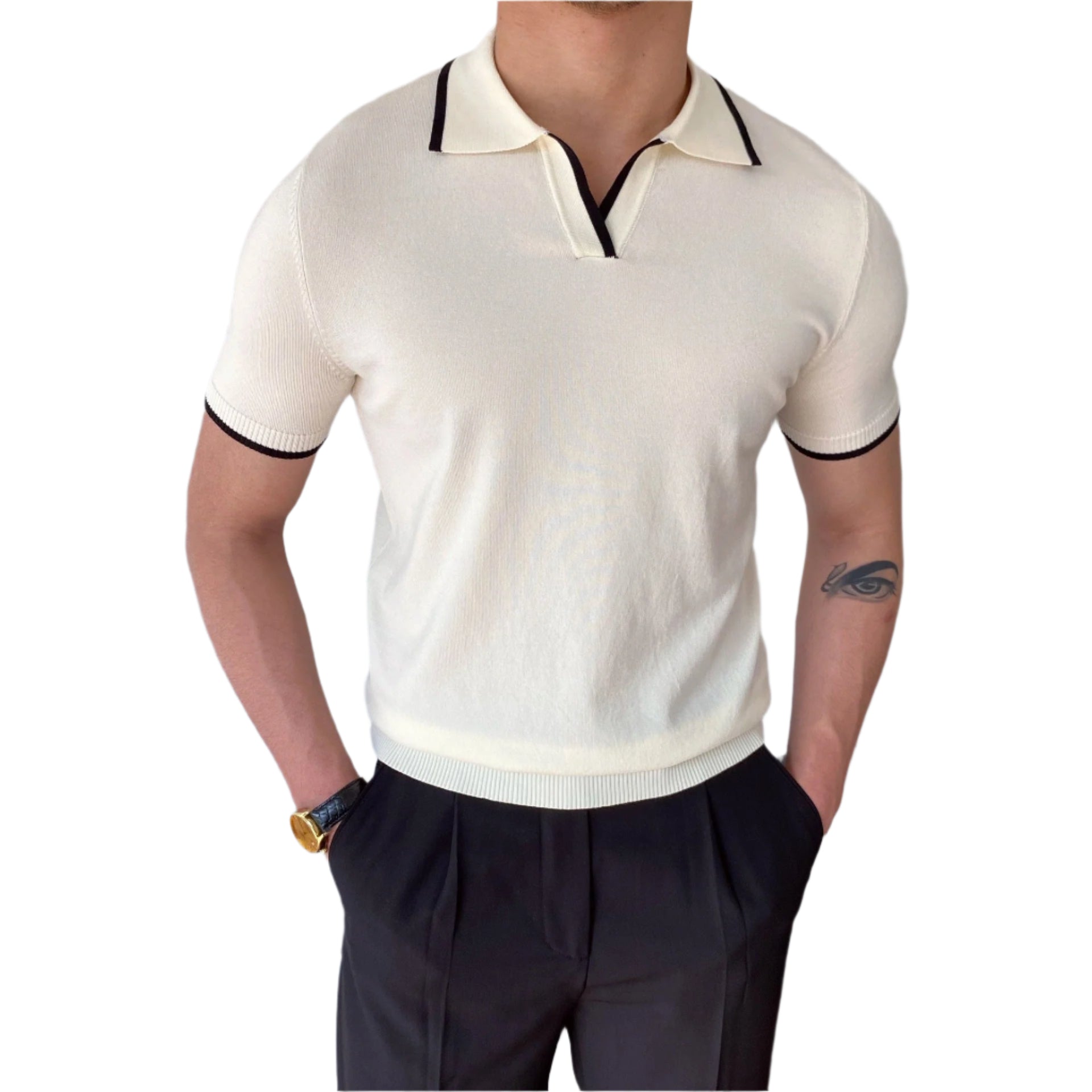 Jackson - Polo mit Kontrastkragen