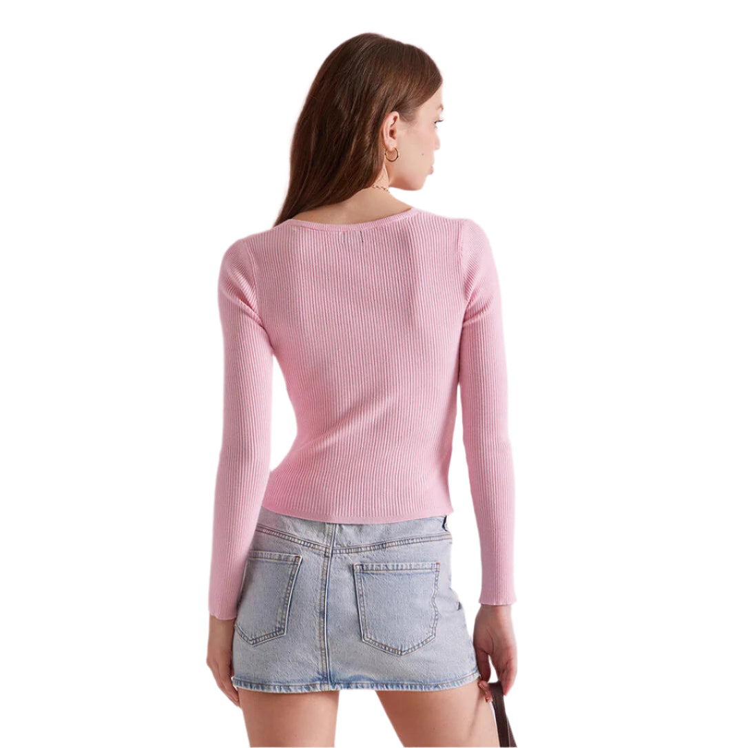 Erin - T-shirt à manches longues avec décolleté en V profond