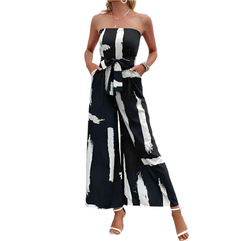 Cattleya - Mono sin hombros con pierna ancha