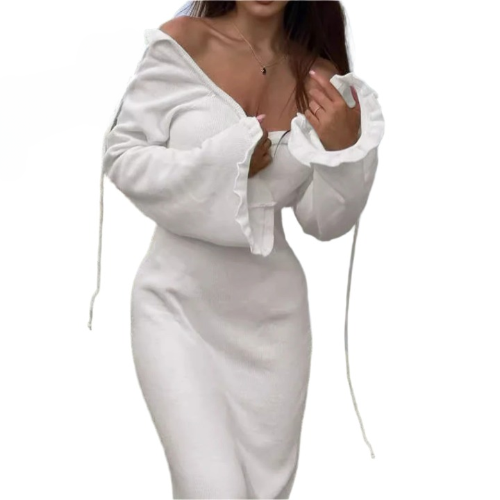 Nicole - vestido maxi con mangas anchas