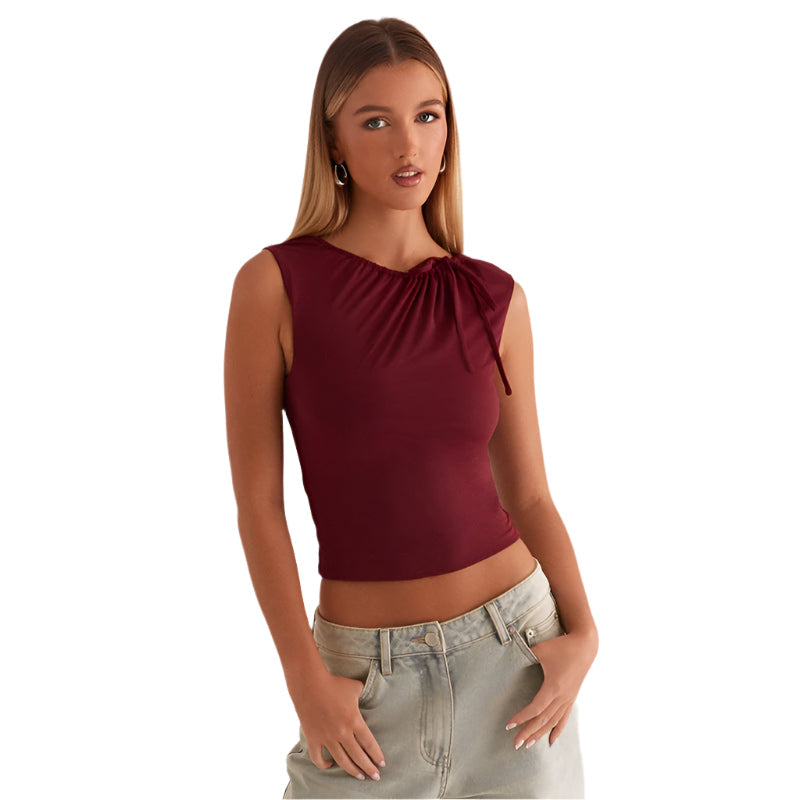 Freya - Volantes y nudos en los hombros